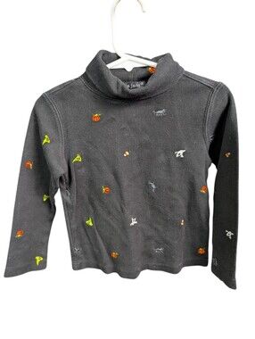 Lydia Jane Long Sleeve Turtleneck with Halloween Embroidery Sz S(4)